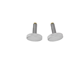 Vis à molette moletées de précision, finition argentée, corps en aluminium, pointes en laiton, acier inoxydable, ISO métrique 40mm - Product Image 2