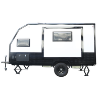 Camping-car/caravane/camping-car américain standard 2024 de 14 pieds en aluminium avec glissière pour le camping et les voyages avec une pièce extérieure à utiliser