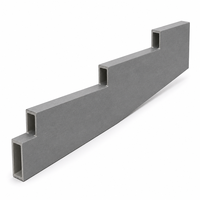Profil de poutre d'escalier en PRV avec service de découpe pour escaliers industriels, plateformes d'entretien et structures d'accès aux équipements