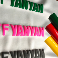 Vinilo Termotransferible 3D Puff, Rollo de 50 cm x 25 m, 0.4 mm, Efecto Estéreo en Relieve, Corte con Plotter, para Camisetas y Sudaderas Personalizadas