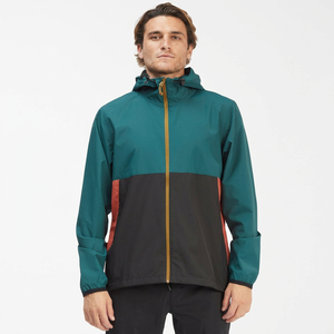 Men's Custom Nylon Windbreaker Jacket Color Block Waterproof <b>Running</b> Tracksuit Hooded Collar <b>Padded</b> Fabric High Street Winter - Product Image 1