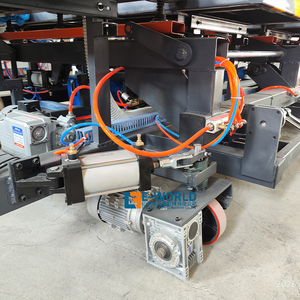 Table de chargement à convoyeur E-WORLD pour le traitement du verre, en acier 304, 220V/380V, épaisseur 3-19mm - Product Image 2