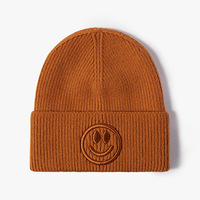 Gorro de Punto Informal de Otoño Invierno, Nuevo, con Logotipo Personalizable, Cálido, Unisex, para Negocios, Viajes, Bordado 3D, Imagen de Nailon
