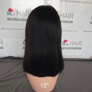 วิกผมบ๊อบหน้าผากสั้นวิกผมบ๊อบหนอปวิกผมสั้นแบบมีลูกไม้ขนาดเล็กมีความละเอียดสูง - Product Image 3