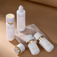 Flacon de Luxe pour Cosmétiques Qualité Platine, Bouteille de Crème 50g avec Pompe, Vente en Gros Usine