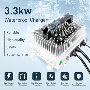 Cargador de Batería Integrado QIX QX3300 de 3300W, 48V40A OBC, Certificado CE ROHS, Carga Rápida Inteligente para Vehículos - Product Image 5