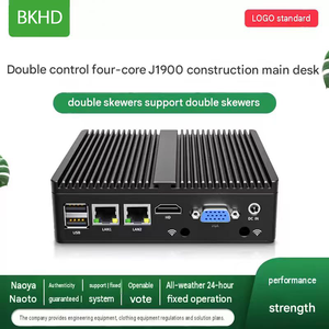 Mini PC industriel sans ventilateur BKHD J1900 N2840 J6412 i3 4005U i5 4200U double LAN double COM ordinateur embarqué - Product Image 1