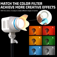ZSYB haut de gamme P50S lumières photographiques CRI95 40W RGB atmosphère délié lumière Led vidéo photographie lumière avec télécommande