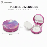 Étui compact rond personnalisé pour coussin d'air, vide, pour fond de teint BB, emballage cosmétique avec miroir, OEM ODM pour marques de maquillage