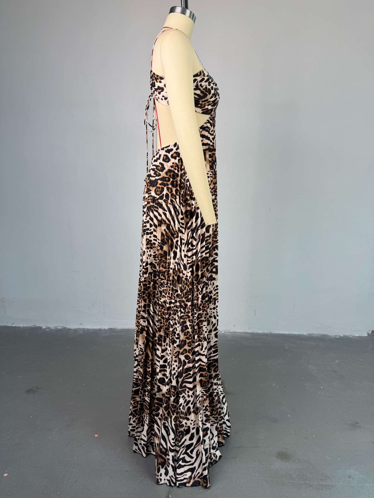 Animal Print Cheetah Women's Maxi Dress Sleeveless Summer Dress Pleated  Plus Size Dress S-2XL| Alibaba.com