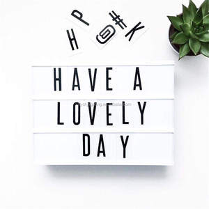 Cinema Light Box A4ขนาด Light Up กล่องข้อความ LED,พร้อมตัวอักษร96ชิ้น<span class=keywords><strong>สัญลักษณ์</strong></span>ตัวเลขสำหรับวันหยุดวันเกิดงานแต่งงานวันครบรอบ - Product Image 5