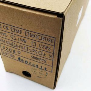 Whole -Sale MF1/4W-820Kohm1% T52 1/4W Resistors Metal Film Resistors 820Kohm 1% 1/4W - Product Image 1