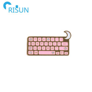 Fabrication Keycaps Air Clavier Émail Pin Logo Personnalisé <span class=keywords><strong>Disquette</strong></span> Keycap Doux Dur Émail Badge Pin Broche Teclado Aimant Pins - Product Image 6