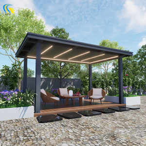 175 Pergola Réglable Étanche Rétractable Gazebo Motorisé En Aluminium Gazebo Extérieur Réglable Persienne Toit <span class=keywords><strong>Jardin</strong></span> Pavillon - Product Image 3