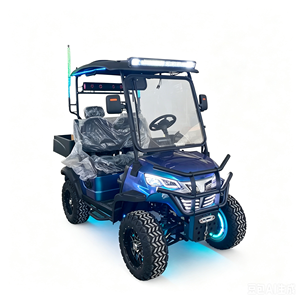 Voiturette de golf électrique six places, peinture Chameleon, haute clearance - Product Image 1