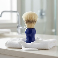 Brosse à raser les poils de sanglier, brosse à raser les poils de sanglier à poignée en plastique, moins chère