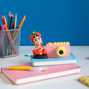 Hand-Painted Krishna Idol Natural Finish Spiritual Decorative Showpiece for <b>Home</b> <b>Temple</b>, Office Desk, Car Dashboard & Gifts - Product Image 3