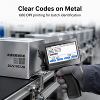 Imprimante jet d'encre portable 12,7 mm à prix abordable pour codes QR, codes-barres, logos, dates d'expiration et numéros de lots – Nouveauté, garantie 6 mois