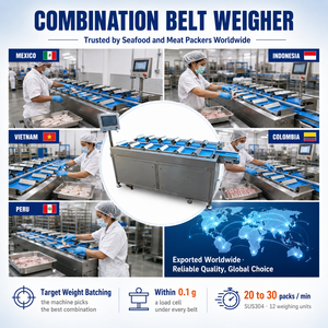 Báscula Combinada OEM a <span class=keywords><strong>Precio</strong></span> <span class=keywords><strong>de</strong></span> Fábrica Acero Inoxidable Grado Alimenticio Menos Exceso <span class=keywords><strong>de</strong></span> Producto para Mariscos Carne - Product Image 2