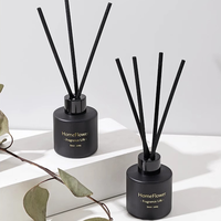 Bouteille diffuseur d'arôme d'aromathérapie d'huile essentielle de luxe personnalisée de 150ml bouteille diffuseur de parfum de roseau en verre vide avec emballage