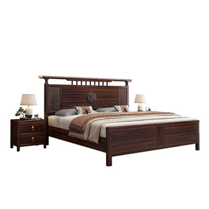 Chinese Style Rosewood Solid Wood <b>Bed</b> 1.8m <b>Double</b> Storage High <b>Box</b> Master Bedroom <b>Bed</b> Adult Elderly Use - Product Image 2