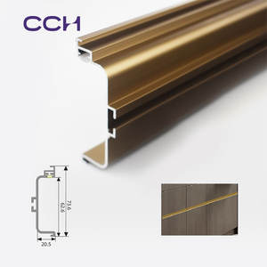 Встраиваемый светодиодный светильник CCH без ручек для подсветки витрин, скрытый светильник без ручек, светодиодный профиль без ручек - Product Image 2