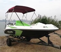 Penjualan Pabrik Perahu Sport Fiberglass dengan 4 Kursi, Perahu untuk Berlayar di Sungai, Perahu Motor Tempel, Kapal Mini Yacht Barco