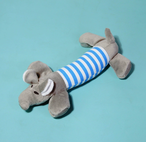Juguete de Peluche Ecológico para Perros <span class=keywords><strong>Ipet</strong></span>, con Diseño de Pato, Cerdito y Elefante Bordados, Resistente a Mordidas - Product Image 5