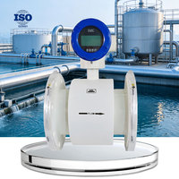 Medidor de Flujo Electromagnético Industrial, Sensor de Flujo para Tuberías de Agua en Procesos de Tratamiento de Agua, Modbus OEM