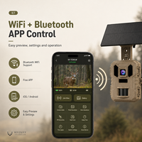 Cámara de Caza Sensvision 4G LTE 4K 64MP con Panel Solar Desmontable, WiFi + Batería de 5000mAh, Resistente al Agua IP66