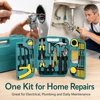 Ensemble d'outils de tournevis multifonctionnels portables en acier au carbone de 27 pièces, pour usage industriel, boîte rigide pour l'entretien automobile