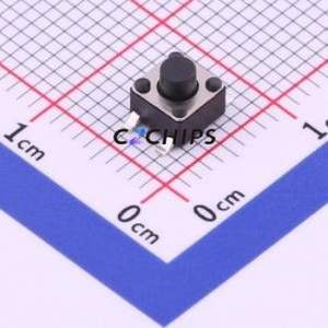 UK-B0206-G4.3-250-JZ Tactile Switch SMD-4P,4.5x4.5mm Switch Single Pole Single Throw Round Button 2.5N Vertical Mount - Product Image 1