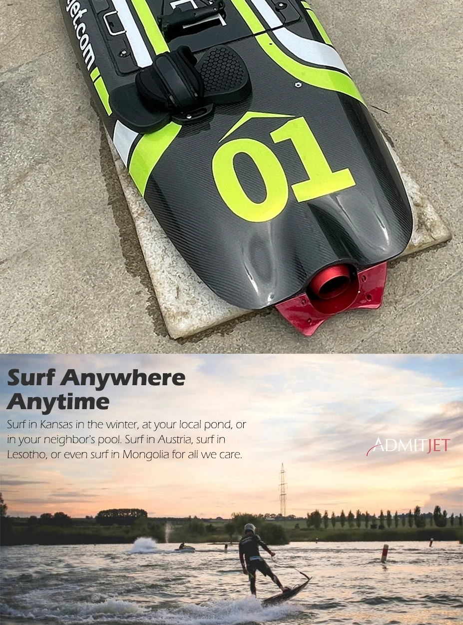 Jet Surf 72V 58Ah 12000W Surfboard Electrico Electric Powered Jet Surf Board For Surfing