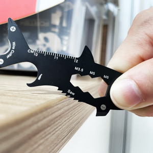 Cắm Trại Survival Đa Chức Năng Cá Mập Hình Dạng Thẻ Công Cụ Keychain Mini Edc Công Cụ Dao Tiện Ích Mục Multitool Tiện Ích Cho Người Đàn Ông - Product Image 6