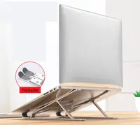 스마트 Furn 접이식 노트북 스탠드 컴퓨터 라이저 수직 조절 높이 책상 휴대용 알루미늄 인체 공학적 금속 홀더
