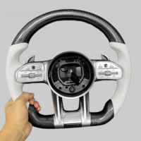 Volant en fibre de carbone pour Mercedes Benz W204 W212 W213 W217 W218 W245 W246 W247 a C E CLS GLC GLE