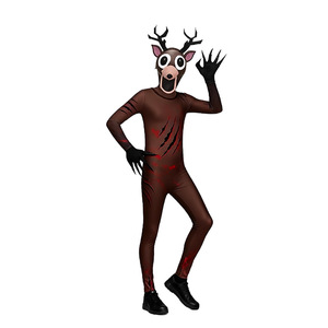 Costume de monstre cerf Halloween, tenue de cosplay monstre chèvre, costume d'animal de la forêt pour enfants pour jeux de rôle et anime - Product Image 5