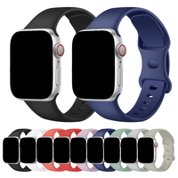 IVANHOE Bracelet en silicone pour IWatch 6 SE 5 4 3 bandes Bracelet de montre doux et respirant pour Apple Watch Band 44mm 40mm 38mm 42mm