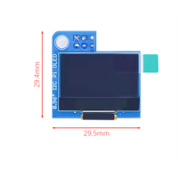 Módulo de Pantalla OLED de 0.96 Pulgadas, I2C SSD1306 128 X 64, Pantalla Azul para Raspberry Pi 4B 3B Zero 2 W
