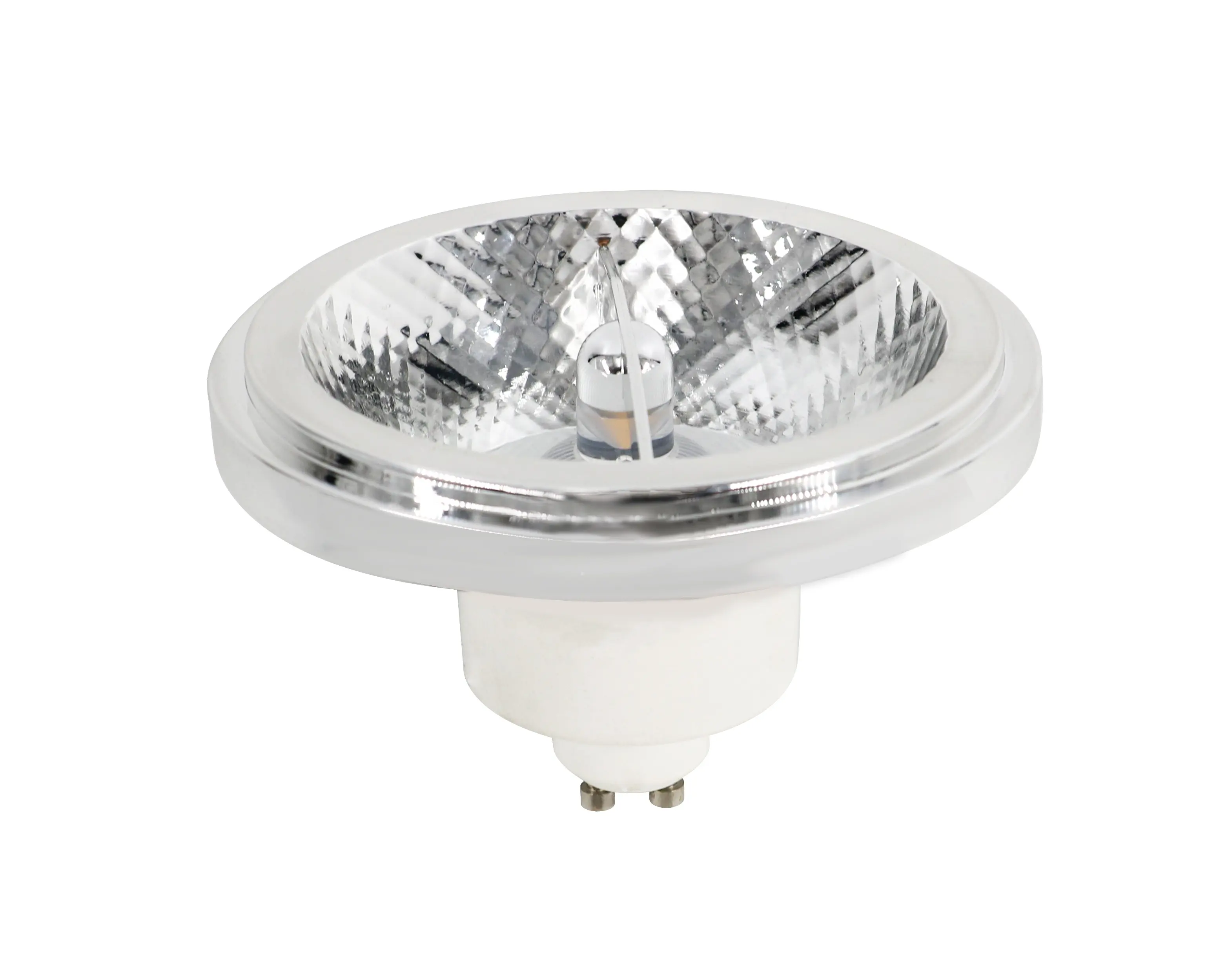 Luz LED regulable AR111 GU10, cubierta de plástico, carcasa de aluminio, 12W
