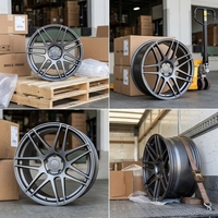 Rines Monobloque Forjados F14 Grises Personalizados de 18, 19 y 20 Pulgadas, Alta Capacidad de Carga, Estilo Deportivo Agresivo para BMW M3 M4 G80 Competition Sedán