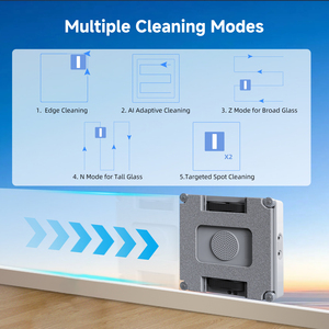 Electric Household Robotic Window Cleaner <b>Remote</b> <b>Control</b> US <b>Plug</b> Brushless Motor Front Spray Glass Water Tank OEM/ODM - Product Image 4