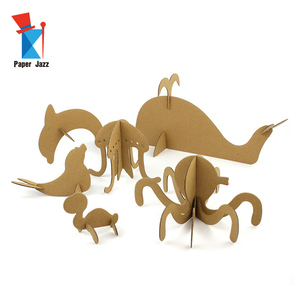 Popolare Puzzle 3D in Cartone Fai-da-Te, Modelli di Animali Marini, Gioco di Assemblaggio e Graffiti per Bambini - Product Image 6