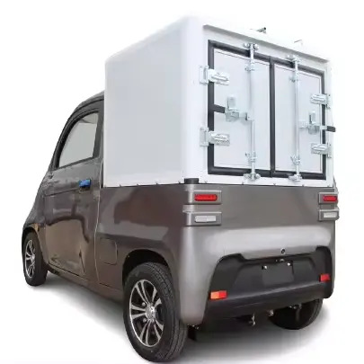 Kendaraan listrik penggerak empat roda kendaraan listrik truk ev pengiriman es kecil Transportasi Kantor Pos Nasional van pengiriman kargo listrik