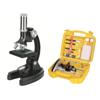 Portable 300X-1200X LED HD Microscope Carrying Suitcase with Metal Compound Lab Monocular for Kids School Science Education