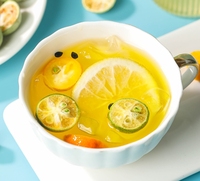 Teh buah Flabor campuran Kumquat Passion buah kering Slice bunga teh campuran untuk minuman dingin