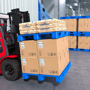 Customized LOGO 3 Runners Euro Stand Size Plastic <strong>Pallet</strong> Steel Available Reinforced Rackble Stackable Plastic <strong>Pallet</strong> - Product Image 6