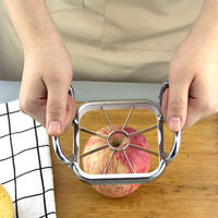 Nieuw product 6-in-1 handmatige groentehakker fruitsnijder aardappelchips krulmes golvende mes appelboor