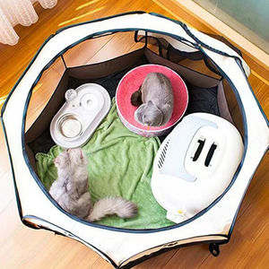 Kat En Hond Krasbestendige Achthoekige Afrastering Verloskamer Tent Opvouwbare Oxford Doek Tent Amazon Best Verkochte Pet Tent - Product Image 2