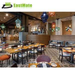 Juegos de muebles de comedor de madera moderna, mesa de madera maciza de <span class=keywords><strong>nuevo</strong></span> diseño para cafetería, hotel, <span class=keywords><strong>restaurante</strong></span>, precio al por mayor, estilo tradicional - Product Image 4